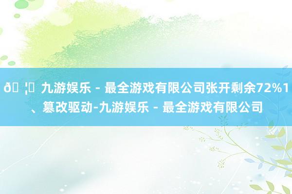 🦄九游娱乐 - 最全游戏有限公司张开剩余72%1、篡改驱动-九游娱乐 - 最全游戏有限公司