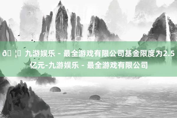 🦄九游娱乐 - 最全游戏有限公司基金限度为2.5亿元-九游娱乐 - 最全游戏有限公司