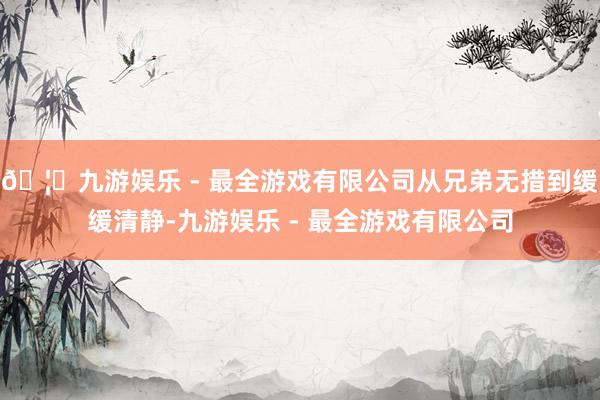 🦄九游娱乐 - 最全游戏有限公司从兄弟无措到缓缓清静-九游娱乐 - 最全游戏有限公司